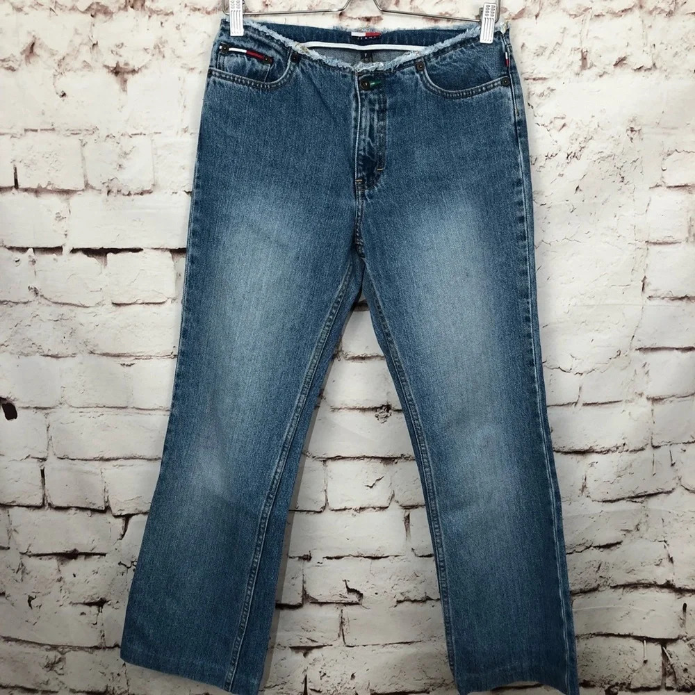 Vintage Tommy Jeans Frayed WB Hipster‎ Flare Jeans